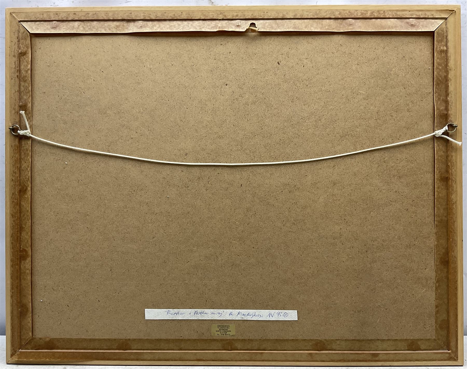 Mackenzie Thorpe (British 1956-): 'Farther and Farther Away', pastel signed with monogram and dated '93, titled verso 44cm x 61cm 
Provenance: the vendor’s father attended Thorpe’s art school in Richmond and the two became firm friends; this painting has never been on the open market before.