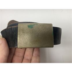 Four East German Youth Organisation belts with buckles (4)