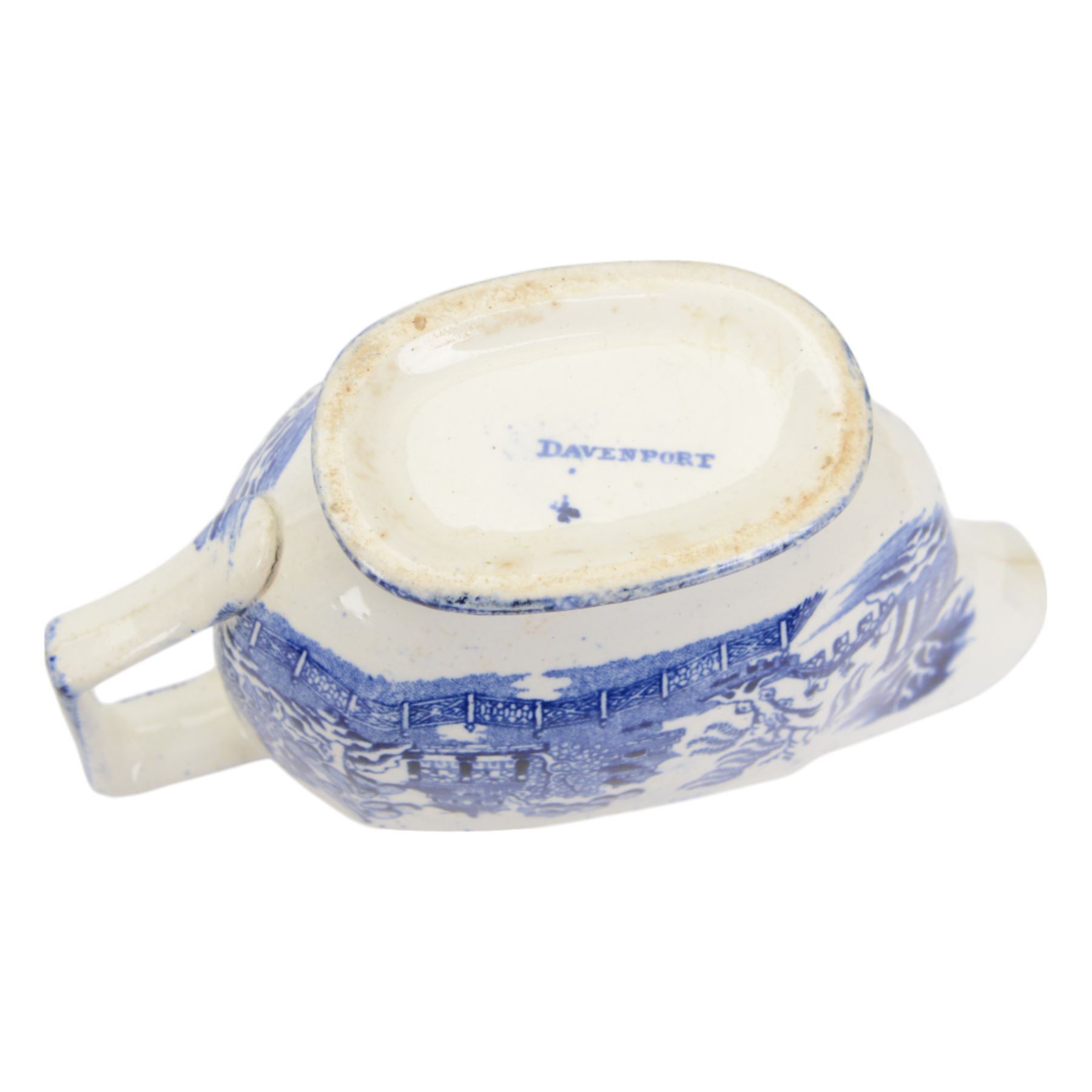 Pair of Davenport Willow pattern tureens together with Davenport jug and Spode Italian pattern vase 