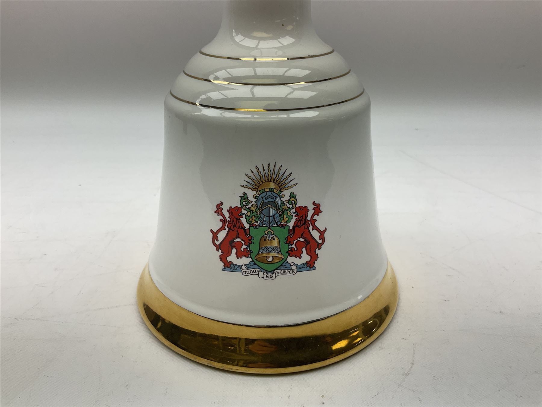 The Glenturret malt liqueur, 70cl, 35%vol and a Bell's Scotch Whisky decanter commemorating The marriage of Prince Andrew with Miss Sarah Ferguson 23rd July 1986, 75cl (2)