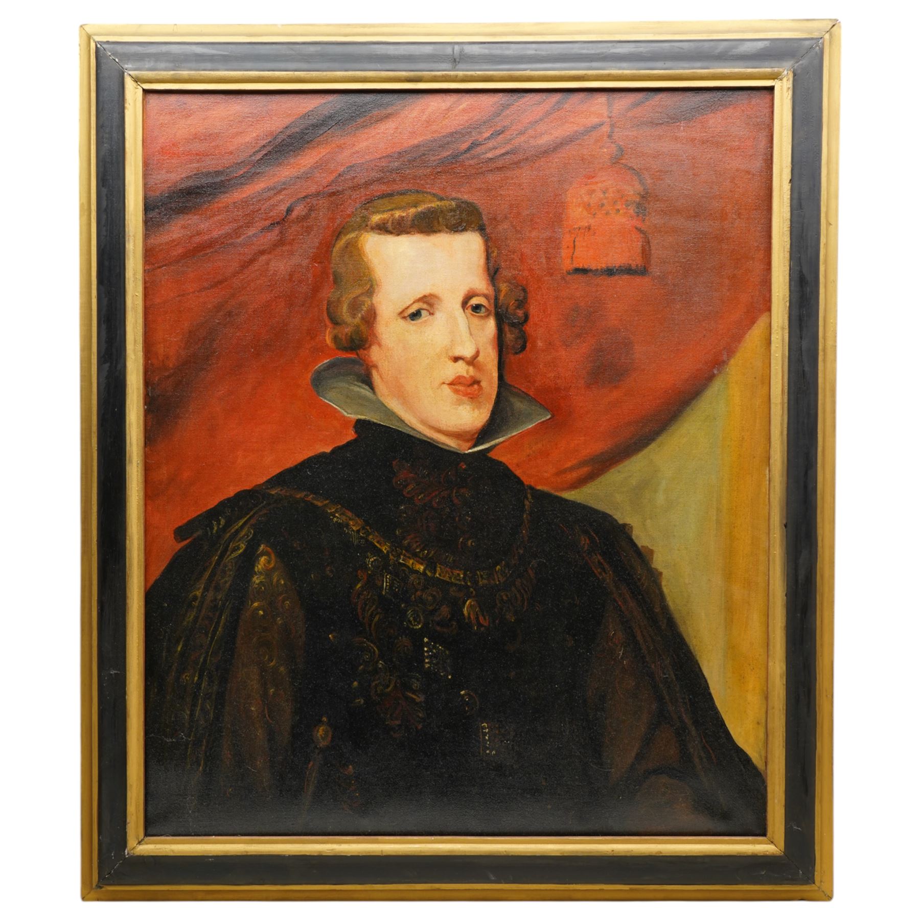 After Peter Paul Rubens (Flemish 1577-1640): Portrait of Philip IV of Spain,  oil on canvas unsigned 75cm x 63cm