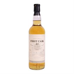 Glen Garioch, 20 year old Highland single malt scotch whisky 46% vol 700ml, First Cask; distilled 9th April 1990, from cask number 2755, bottle number 16, with certificate 
