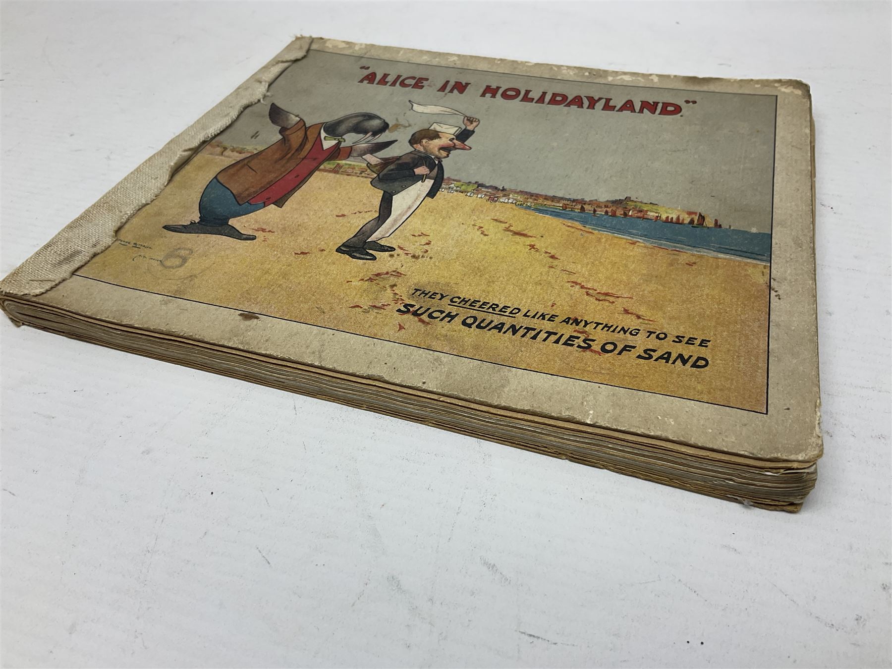 Frank Mason and Noel Pocock; Alice in Holidayland - A Parody in Prose, Verse and Picture. Perpetuated with Profound Apologies to Lewis Carroll and Sir John Tenniel, text by F W Martindale, containing illustrations of Alice at local seaside resorts, including Scarborough, Bridlington and Robin Hoods Bay