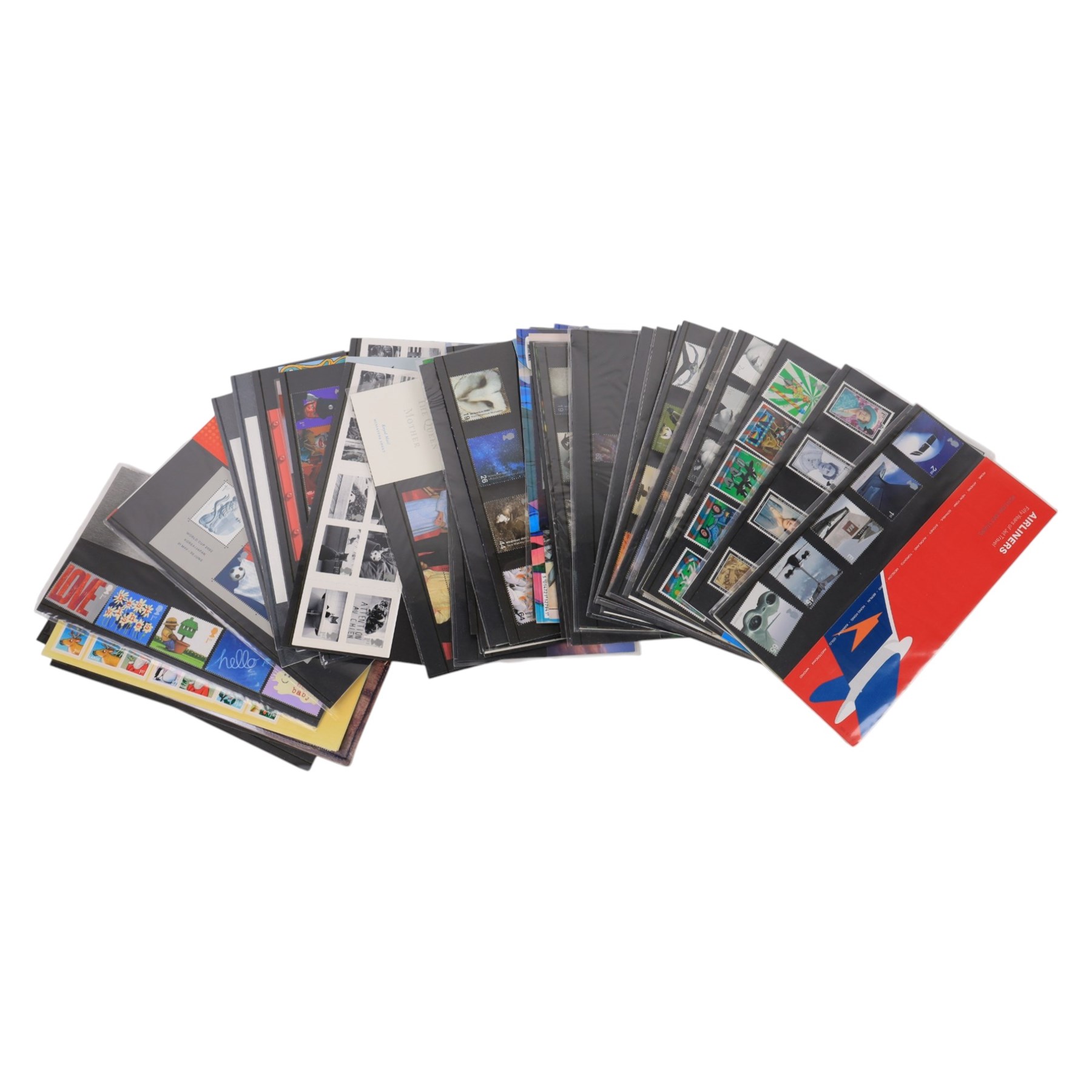 Queen Elizabeth II mint decimal stamps, mostly in presentation packs, face value of usable postage approximately 480 GBP