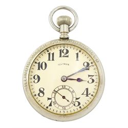 Early 20th century open face Bunn Special lever pocket watch by Illinois Watch Company, Sp...