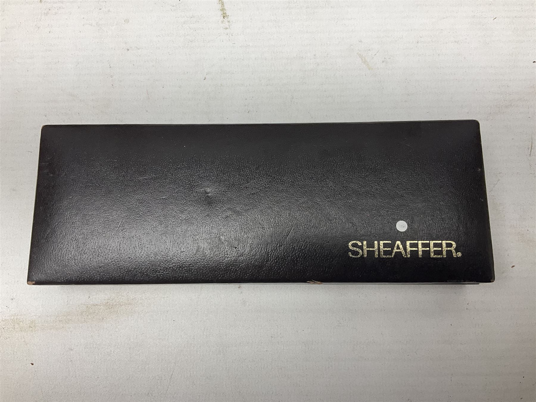 Sheaffer gold plated mechanical pencil, model TRZ 70, together with a matching gold plated Sheaffer fountain pen, with case