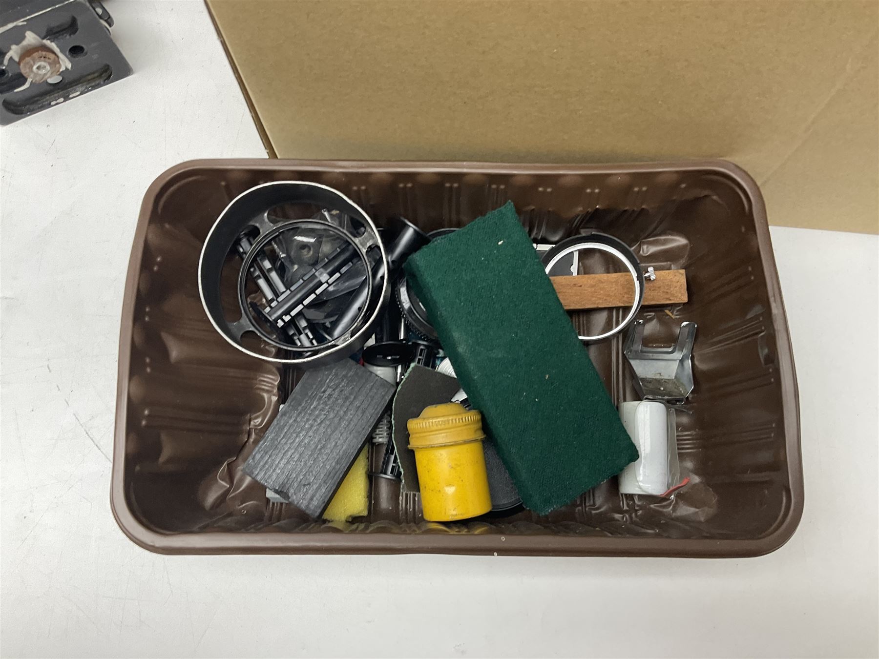 Bolex Paillard P3 Zoom Reflex camera body, serial no 38090, with 'B te S.G.D.G Som Berthiot Pan-Cinor 1:1.9 f=8a 40' lens, serial no. 40251438 in case, Kodak Brownie movie camera, Kodak model 2 Brownie movie camera and a Kodak 8 Movie Projector A-15G and other camera equipment 