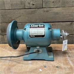 Clarke Metalworker CBG 6RSC bench grinder - THIS LOT IS TO BE COLLECTED BY APPOINTMENT FROM DUGGLEBY STORAGE, GREAT HILL, EASTFIELD, SCARBOROUGH, YO11 3TX