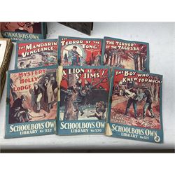 1930s Glevum Series boxed set of 'Coloured and Polished Building Bricks' with instructions; and quantity of 19th century and later children's books including The Fairy-Land of Science by Arabella B. Buckley. 1879; The Wonder Gift Book for Children 1933; The Greyfriars Holiday Annual 1938; The Willie Waddle Book 1933; twelve editions of School Boys Own Library 1937/8; Rainbow Annual 1952 etc