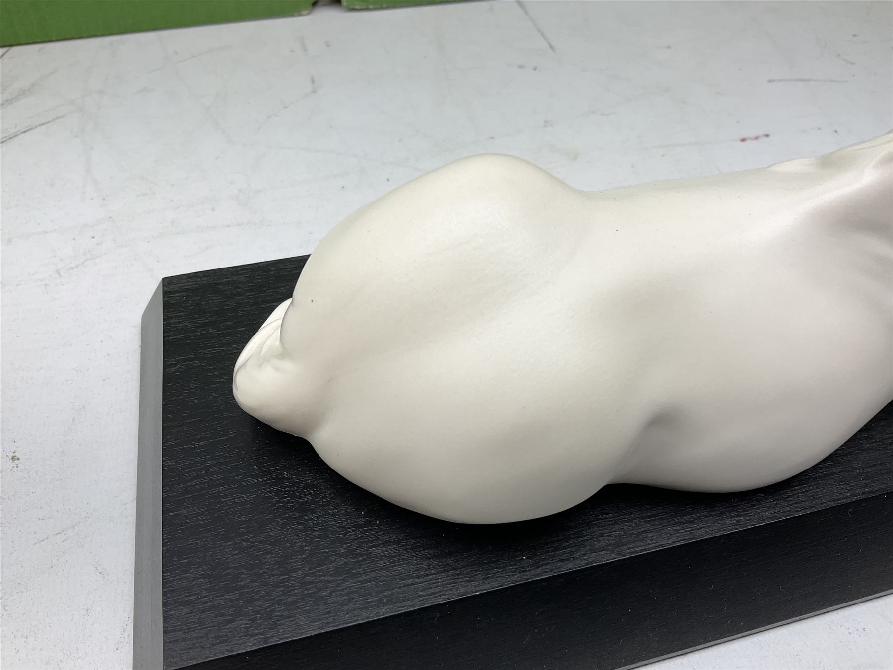 Five Beswick and Royal Doulton horse figures in matt white on black plinths, comprising of  Spirit of Affection no. 2689/2536, Springtime no.2837, Spirit of peace no.2916, Spirit of earth no.2914 and Spirit of the wild no. 183, together with a composite figure of a horse (6)