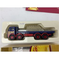 Five boxed Corgi die-cast models comprising ‘Dibnah’s Choice’ Sentinel Dropside wagon and Fowler B6 Crane Engine and Trailer, Albion Caledonian lorry, Texaco tanker and Wall’s AEC trailer