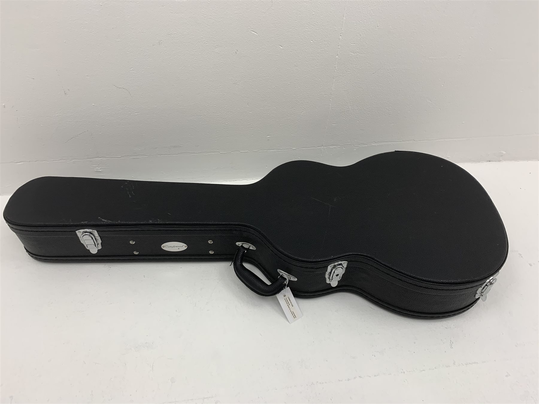  Tanglewood Model TW3E mahogany cased semi-acoustic six-string guitar, serial no.YU160100484, L103cm, in carrying case  