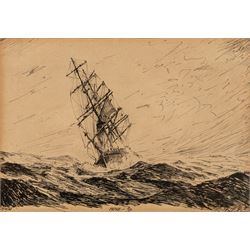 Matthewson (20th Century) after Arthur John Trevor Briscoe (British 1873-1943): Hove - To and Seine Nets, pair of pen and ink drawings indistinctly signed titled and dated 17/10/34 and 1934 (2)