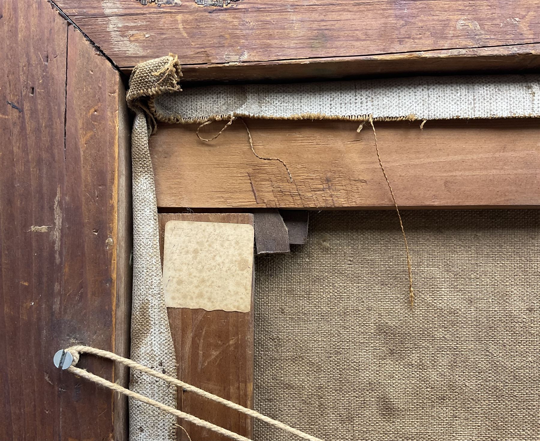 Beatrice Pauline Hewitt (British 1873-1956): Alpine Village Landscape, oil on canvas signed, artist address label verso 62cm x 75cm