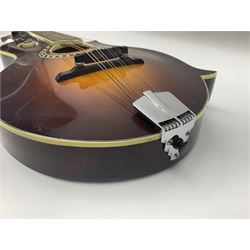 Eastman eight-string mandolin model MD514 2007 serial no.UK023 L68cm; in Hiscox hard carrying case