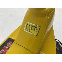 E-Scooter yellow electric 2-wheel scooter with seat and charger L106cm