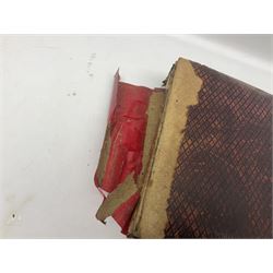 Victorian leather bound photo album complete with family pictures