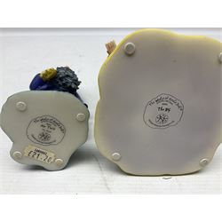 Ten Robert Harrop figures, comprising The World of Roald Dahl Mr Twit RD04 and The BFG RD03, boxed, The Camberwick Green Collection limited edition Mrs Honeyman CG04, The Mayor CGL04 and The Mayor and Philby in the Memorial Car CG68, The PG Chimps Collection Dolly PG003, boxed, Andy Capp by Reg Smythe Andy Capp AC01 and Flo AC02, boxed, and Country Companions English Setter CC21 and Flat Coat Retriever Fisherman CC13, boxed