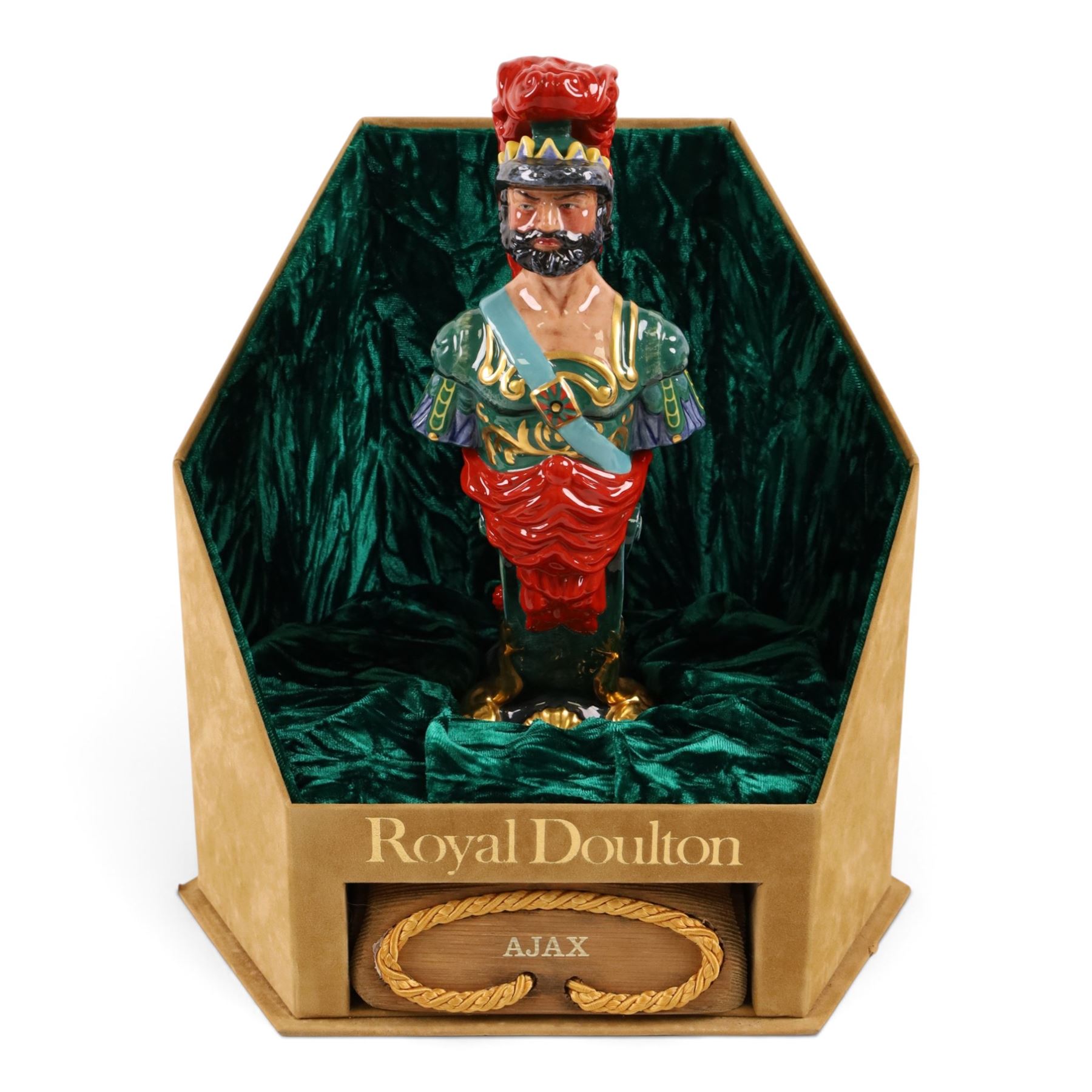 Two Royal Doulton Ship's Figureheads, Ajax HN2908, in presentation box and Benmore HN2909
