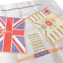 WWI medal trio, war medal, victory medal and 1914-15 star, WWII medals War medal, Defence Metal 1939-45 Star and The France and Germany Star, awarded to 8290 Pte A. Pearson Linc.R, together with his military pipe, engraved and WWI military silk for Lincolnshire regiment