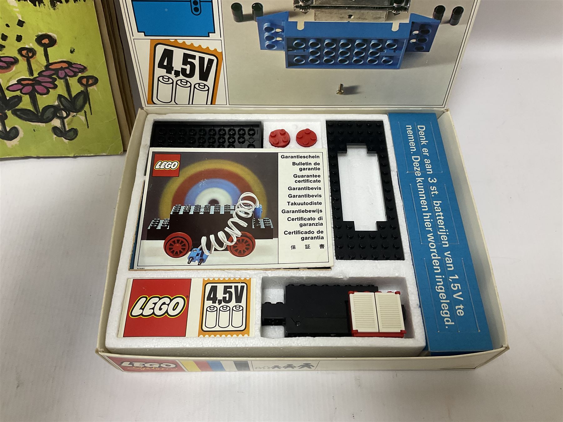 Fischer Technik/Lego/Playmobil - thirteen model building sets comprising eight Fischer Technik sets 50, 50/1, 50v, 50/2, 50+mot1 and two 50S, 50/1 add-on pack, with spare parts packs 01, 03, 05, two 22 and 30; two Lego sets comprising C107 and Lego Systems 103, part-set 870 and 970; Playmobil no.3520 set; four boxes of loose lego, various instruction manuals and a scrapbook 