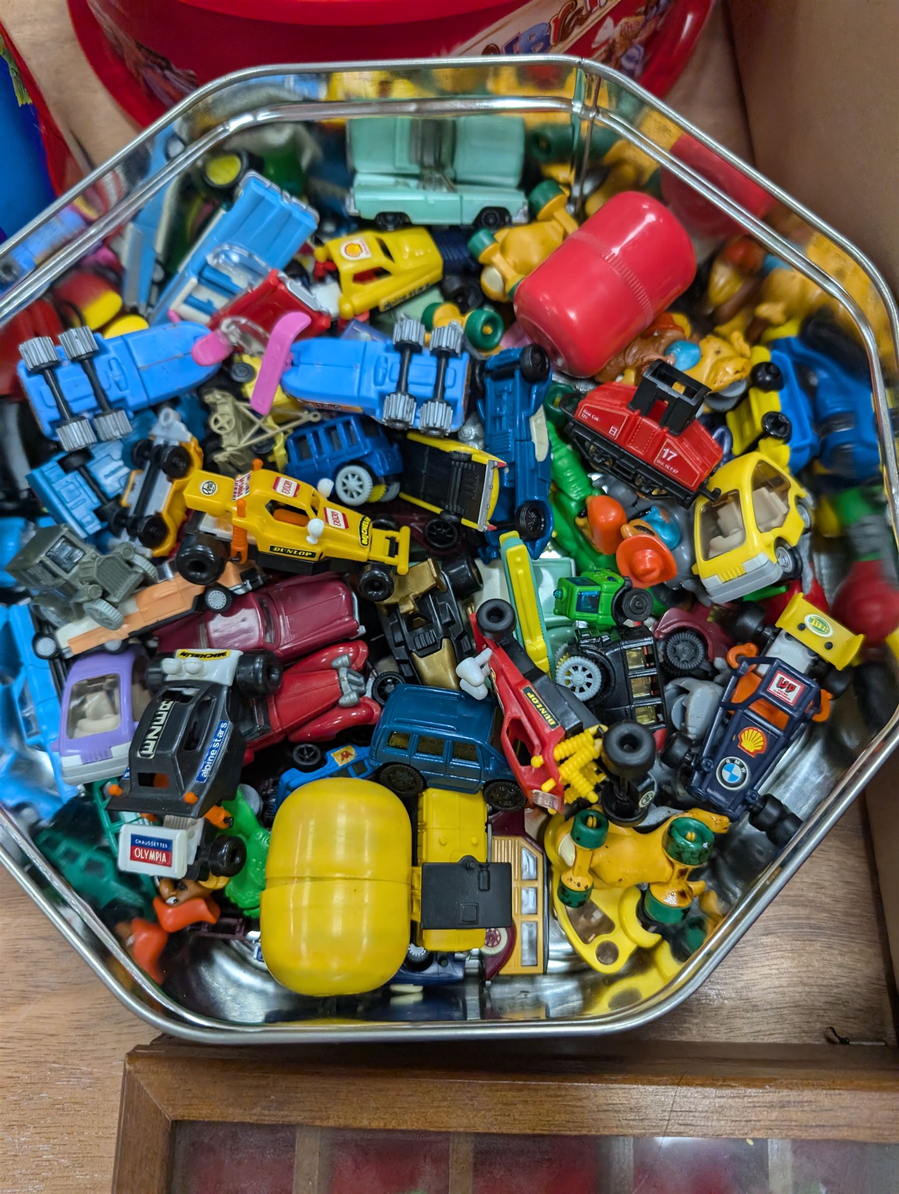 Large collection of Kinder Egg toys, together with other figures and collectables