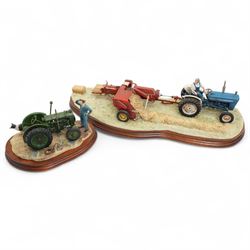 Border Fine Arts  'Hay Bailing', B0738 limited edition by Ray Ayres and 'Won't Start' B029...