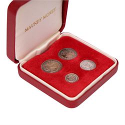 Queen Elizabeth II 1959 Maundy silver four coin set
