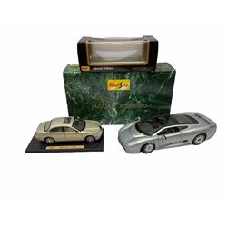 Two Maisto die-cast models - 1:12th scale Jaguar XJ220 1992 and 1:18th scale Special Edition Jaguar S-Type (1999); both boxed (2)