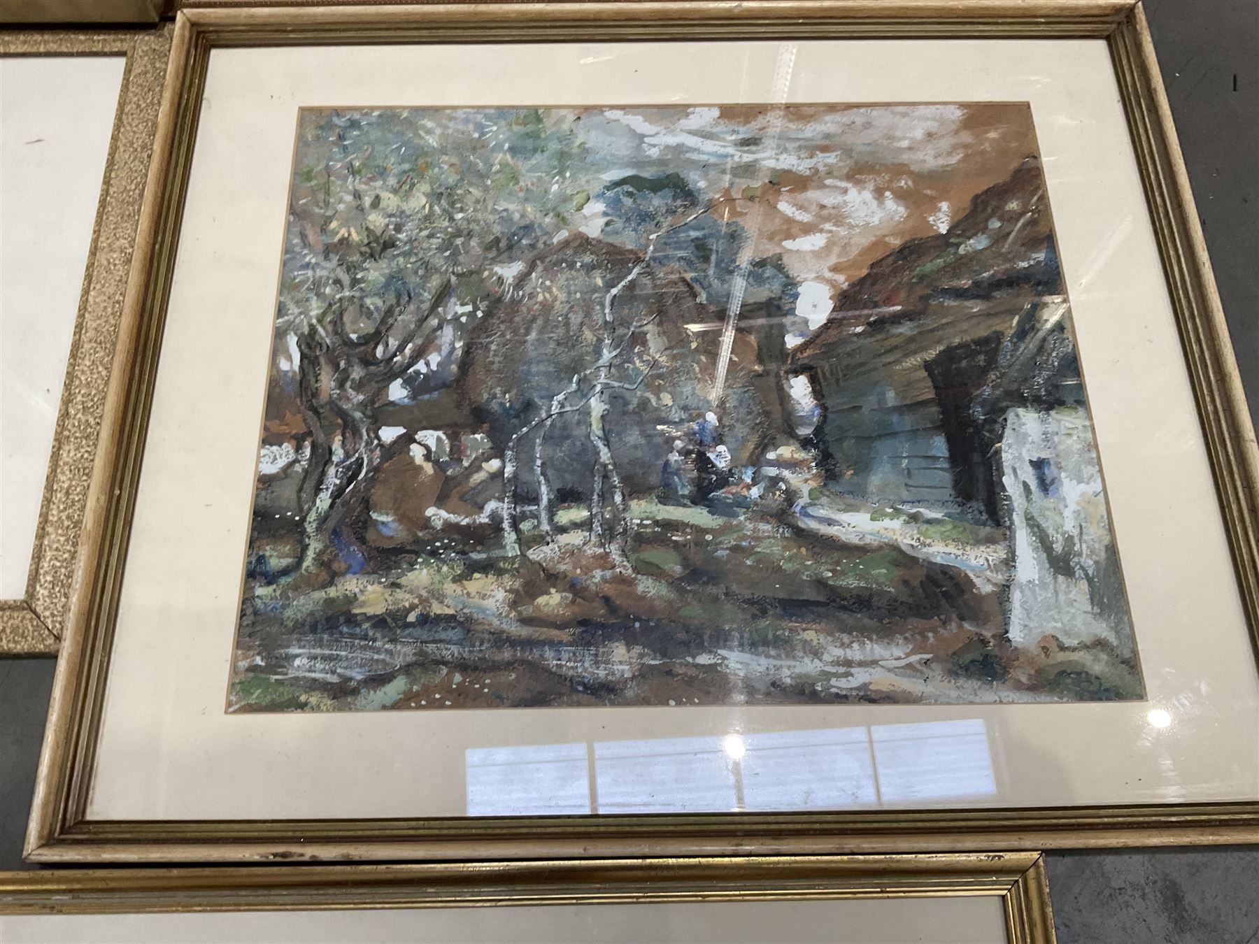 Collection of oil paintings and watercolours, artists including Geoffrey H Poole, Thomas Monro, Paul Marny, Robert Clarkson of Scarborough, classical watercolour, etc (16)