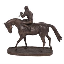 After David Geenty, composite figure At the Start, together with two Heredities figures, Mare and Stallion and Setter,  largest H28cm