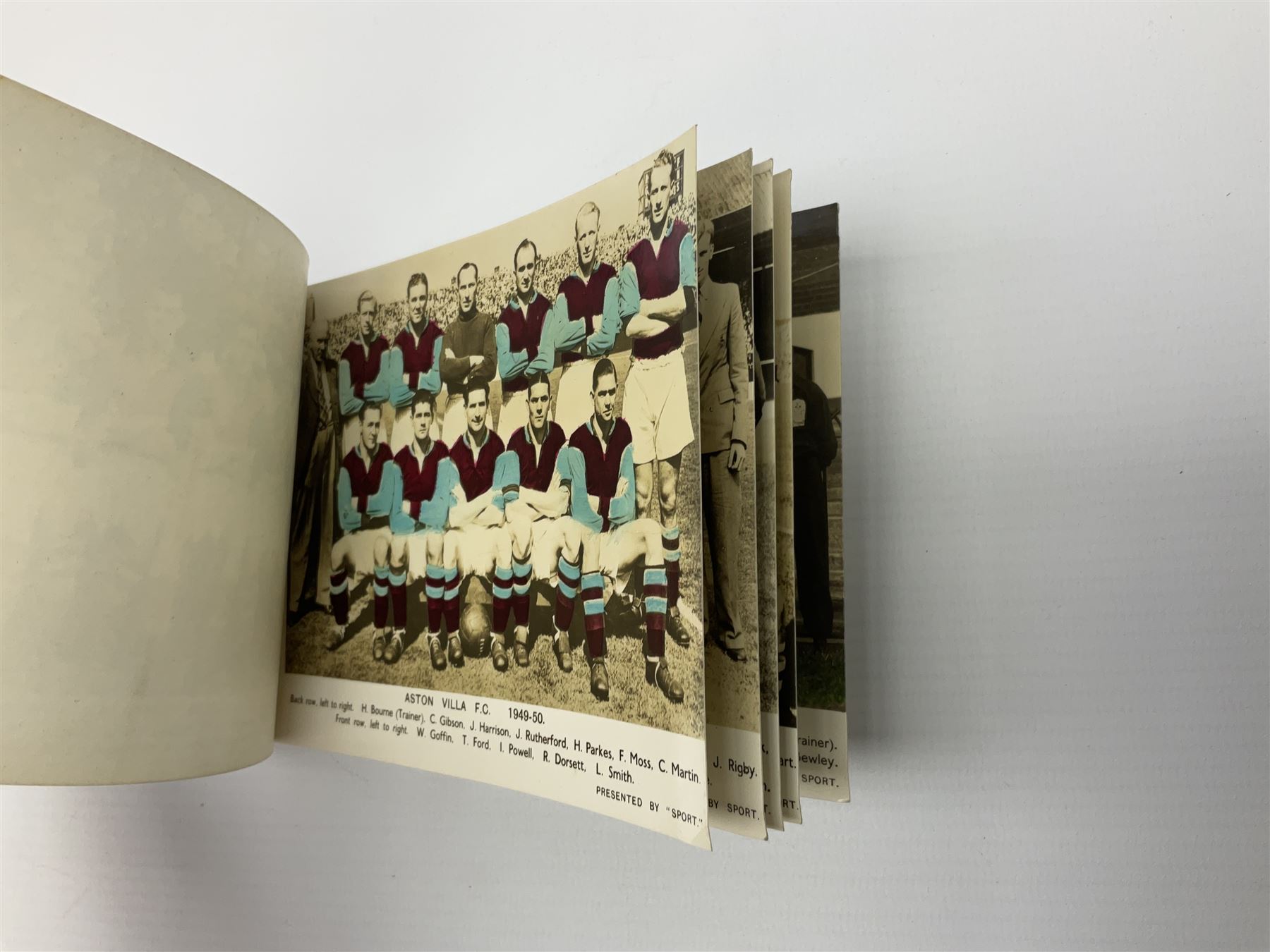 Football - five (ex.6) 'Sport Team Picture Books' published in 1949 by Sport magazine, each book containing six football team picture cards including Spurs, Everton, Leeds, Man City, Hull etc; other footballing ephemera including two books; quantity of photographs of film stars, cigarette cards etc
