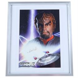 Collection of Sci-Fi TV signed prints, including Deforest Kelley Star Trek, the cast of Red Dwarf, etc