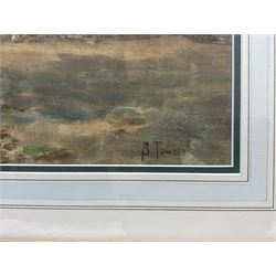 Samuel Towers (British 1862-1943): Horses Working the Field, watercolour signed 48cm x 72cm 