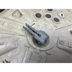 Star wars - Kenner Millenium Falcon spaceship with De Agostini boxed smaller model; X-Wing Fighter; and three story books on the original trilogy of films; together with other TV/Film related spacecraft; Mamod steam roller; assorted unboxed and playworn die-cast models etc