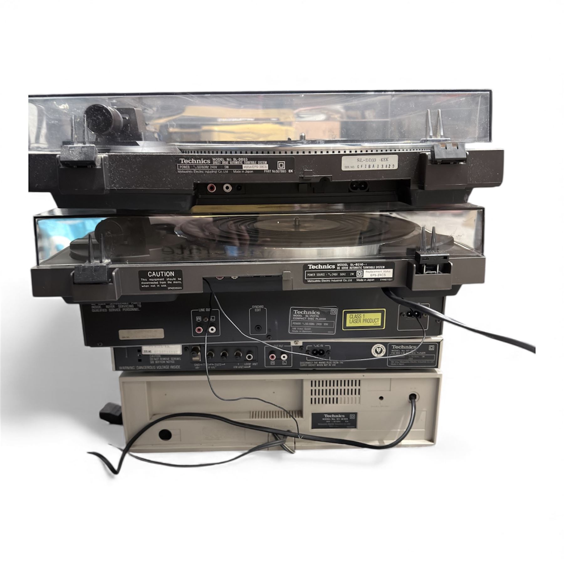 Technics Hi-Fi system and speakers, turntables, cassette players, EQ etc