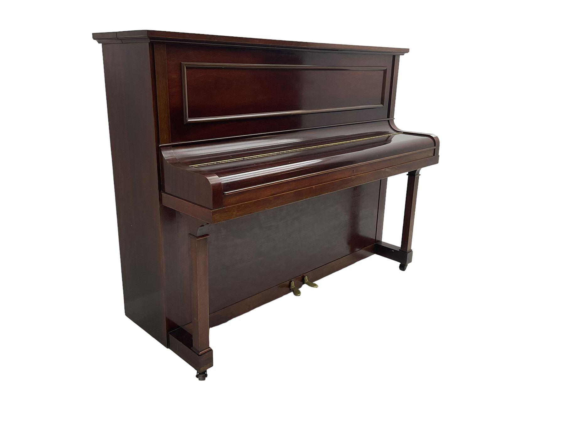 Challen - mahogany cased upright piano, circa 1920