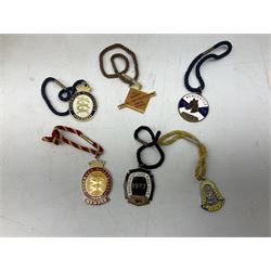 Thirty nine enamelled horse racing badges, to include badges from York, Ripon, Beverley Goodwood etc