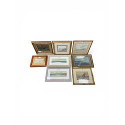 Collection of 20th and 19th Century watercolours and oils depicting shipping and coastal s...