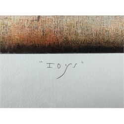 Renzo Galassi (Italian contemporary): 'Inys' and 'Zohan', pair screenprints signed titled and numbered 6/30 and 11/30, respectively, 64cm x 33cm (2) (unframed)