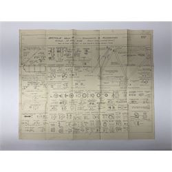 Instructions For Armourers - 1931 folder of nineteen folding plans for various weapons and military bicycles