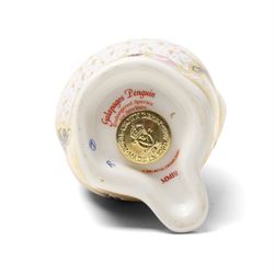 Royal Crown Derby paperweights, Galapagos Penguin limited edition 177/1000 and Madagascan Tortoise 177/1000, both from the Endangered Species series with gold stoppers and certificates