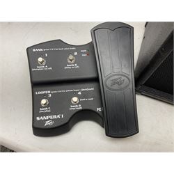 Peavey VYPYR VIP-3 guitar amplifier serial no.0DBDM070095 L51cm; with Peavey Sanpera 1 pedal board serial no.0DBDM160027 and cables (2)