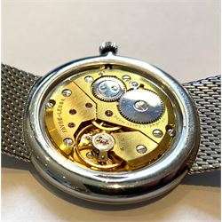 Favre-Leuba gentleman's stainless steel manual wind bracelet wristwatch, case No. 3502-42 1479, boxed