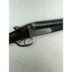 SHOTGUN CERTIFICATE REQUIRED - H Akrill of Beverly 12-bore double trigger boxlock ejector side-by-side double barrel shotgun with 66cm(26