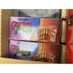 Forty-four modern die-cast models/sets by Matchbox, Corgi, Lledo, Atlas, EFE etc including military and commercial vehicles, cars and promotional vehicles, buses etc; all boxed (44)