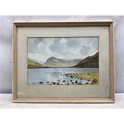 A J Robertson (British 19th Century): 'Holy Trinity - Falaise Normandy', watercolour signed, titled on original label; Walter Schroder (British 19th/20th Century): Church Altar and Interior, watercolour signed; together with a Norman Jackson watercolour and another print max 47cm x 35cm (4)