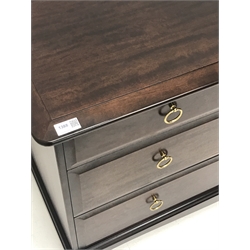  Stag three drawer chest, W108cm, H72cm, D46cm  