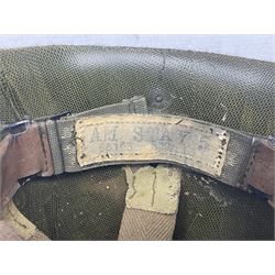 American 'Mike Force' Special Forces MI helmet liner; bears label 'AM STAY 5 58183 N10/TS'