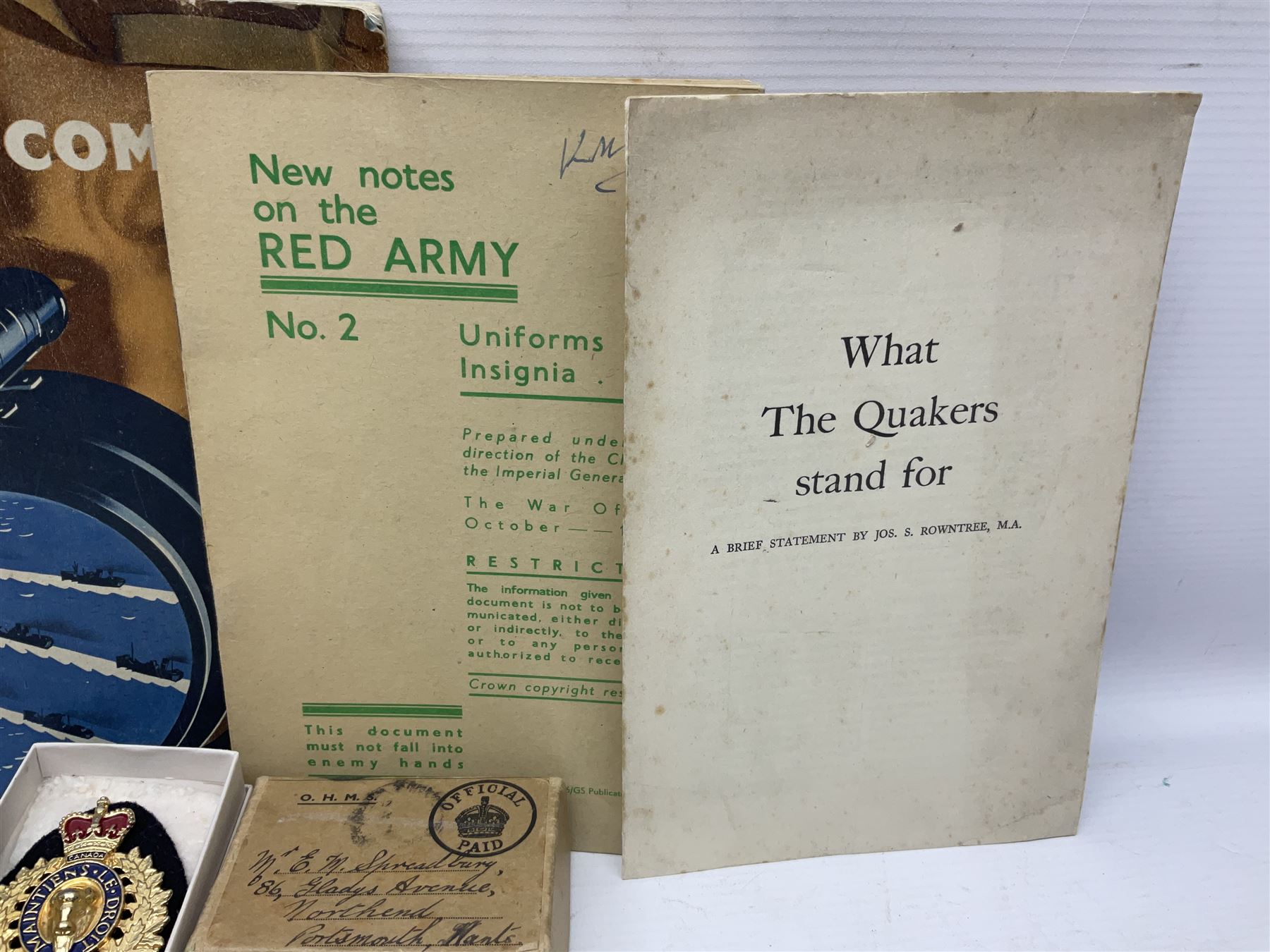 Japanese Order of the Sacred Treasure Medal (Zaihosho) in lacquered box; Norwegian Grunnlovsdag 1945 Medal with National Flag ribbon; three school attendance medals; four Royalty commemorative medals including both Victoria jubilees; quantity of medal ribbons and medal bars; medal issue boxes; badges; booklets etc